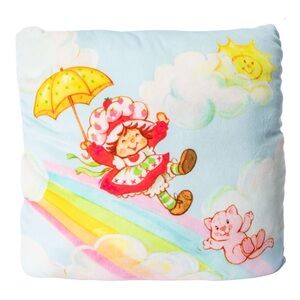 NWT Strawberry Shortcake 14”x14” Throw Squishy Square Pillow